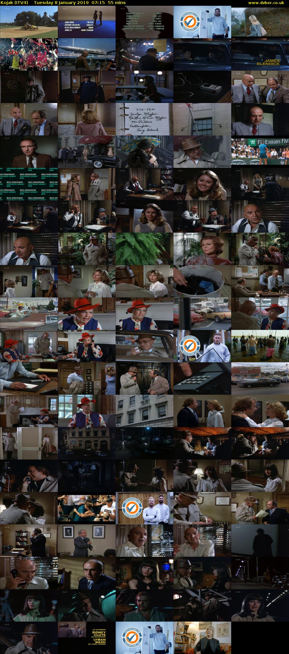 Kojak (ITV4) Tuesday 8 January 2019 07:15 - 08:10