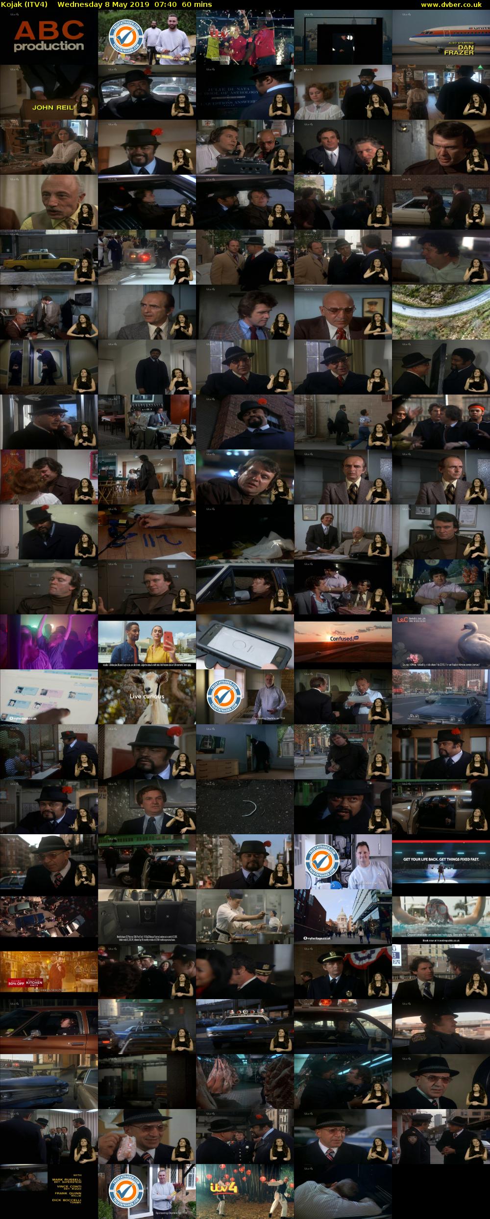 Kojak (ITV4) Wednesday 8 May 2019 07:40 - 08:40