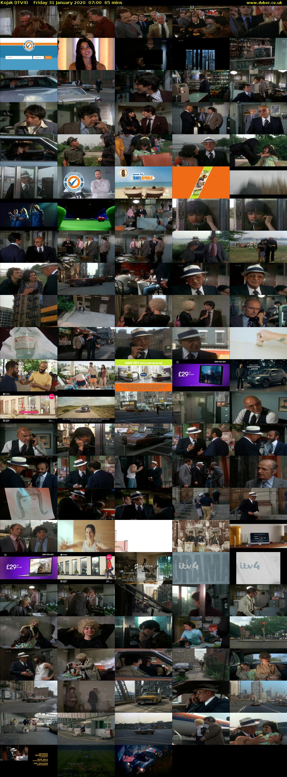 Kojak (ITV4) Friday 31 January 2020 07:00 - 08:05