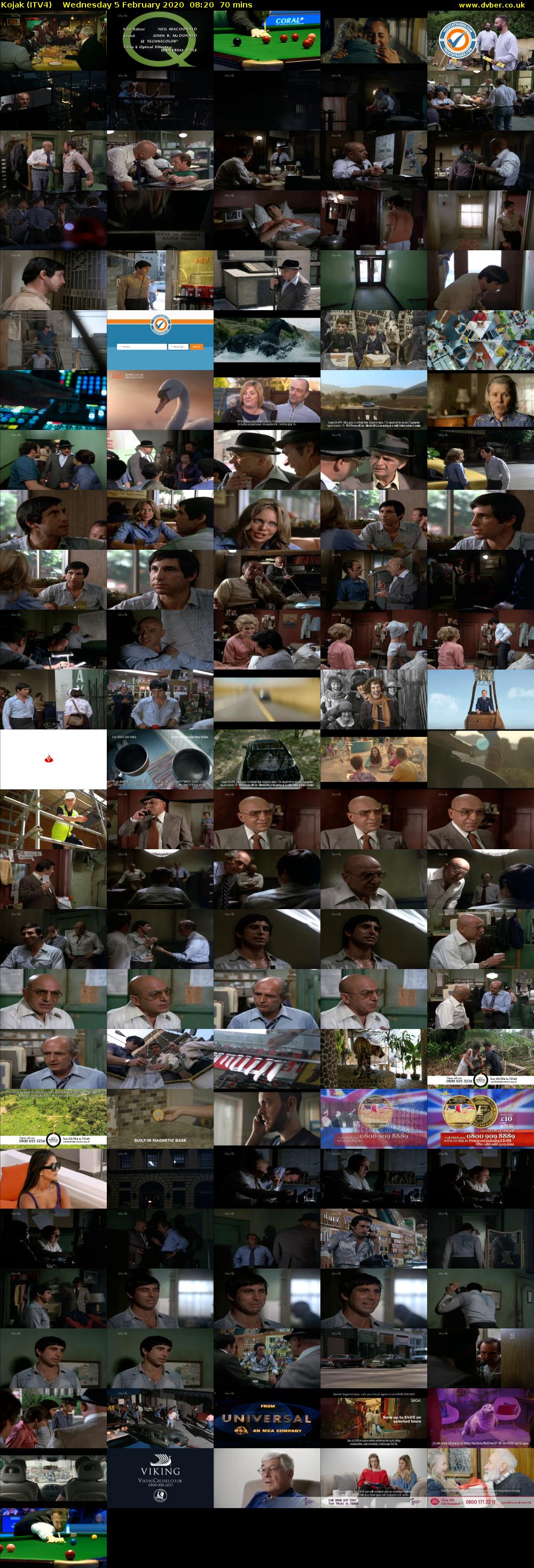 Kojak (ITV4) Wednesday 5 February 2020 08:20 - 09:30