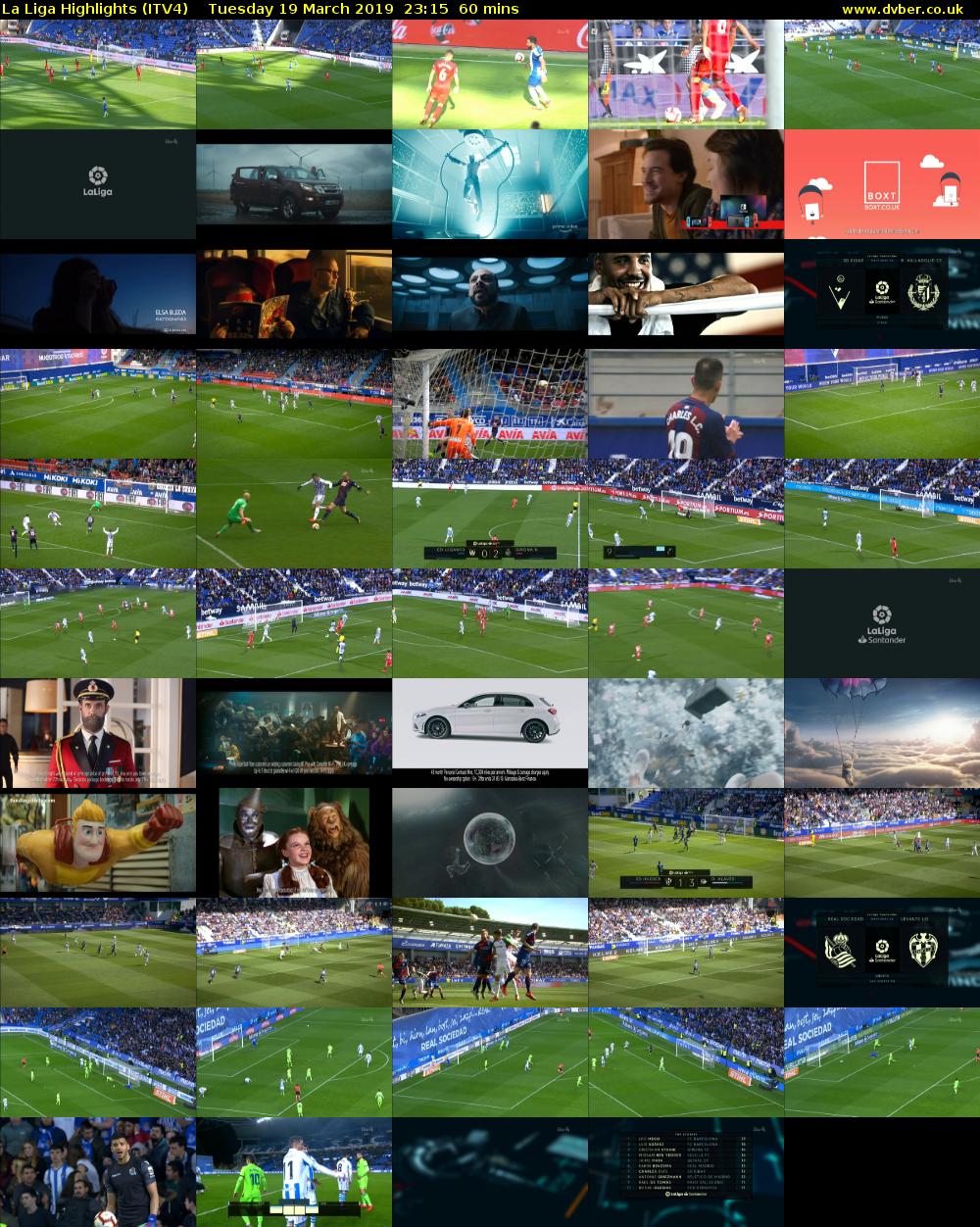 La Liga Highlights (ITV4) Tuesday 19 March 2019 23:15 - 00:15