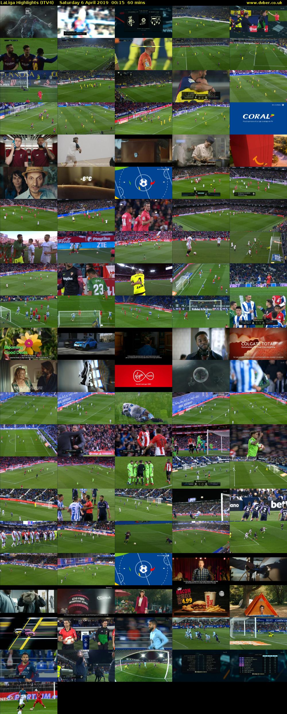 LaLiga Highlights (ITV4) Saturday 6 April 2019 00:15 - 01:15