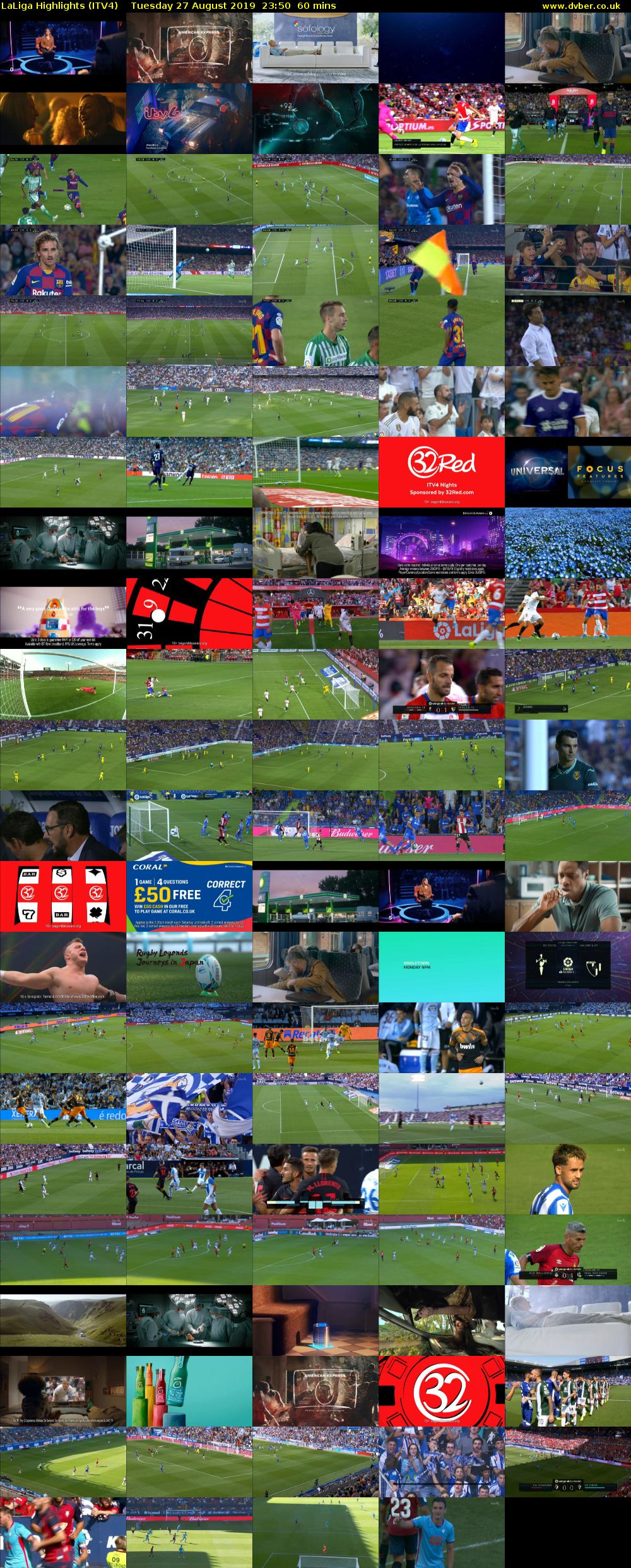 LaLiga Highlights (ITV4) Tuesday 27 August 2019 23:50 - 00:50
