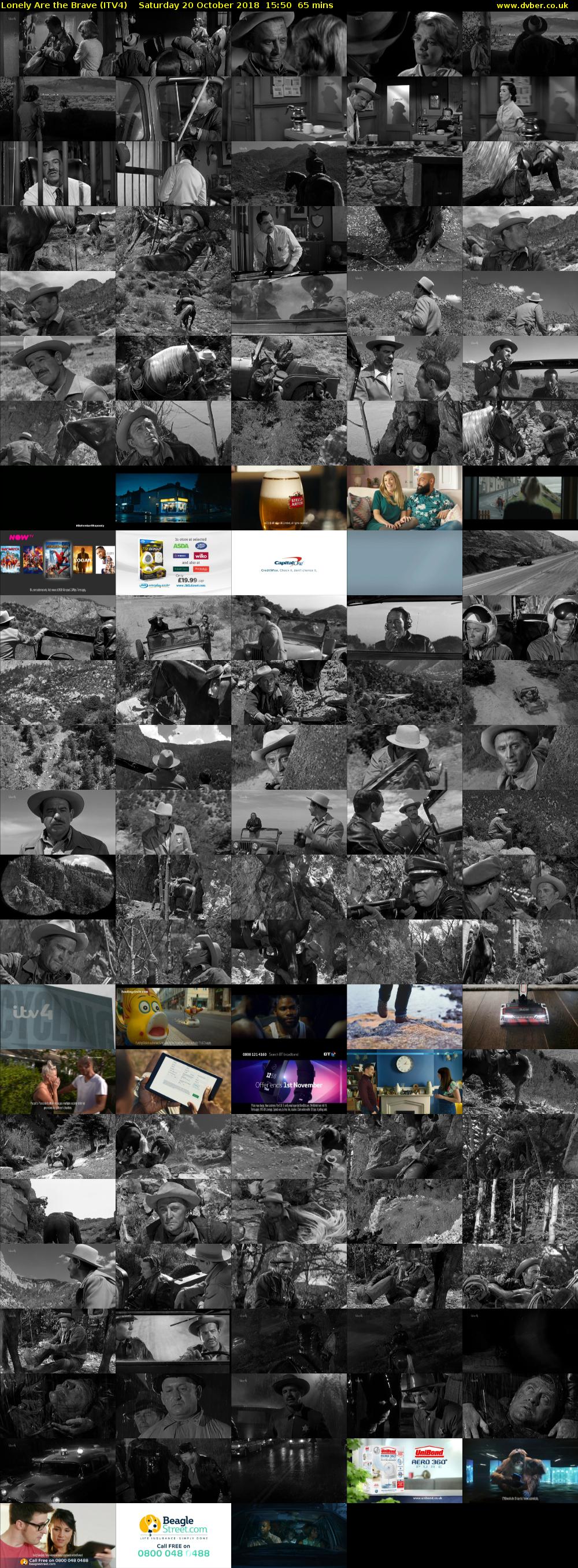 Lonely Are the Brave (ITV4) Saturday 20 October 2018 15:50 - 16:55