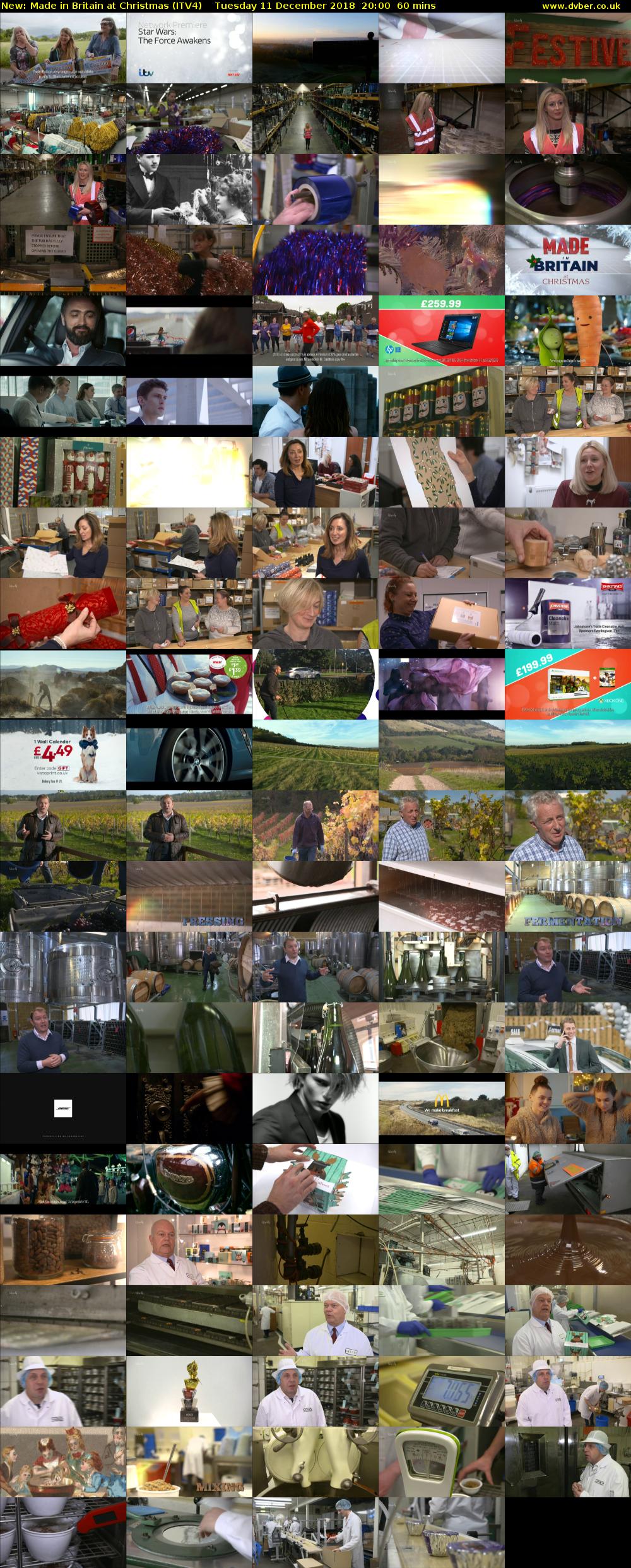 Made in Britain at Christmas (ITV4) Tuesday 11 December 2018 20:00 - 21:00