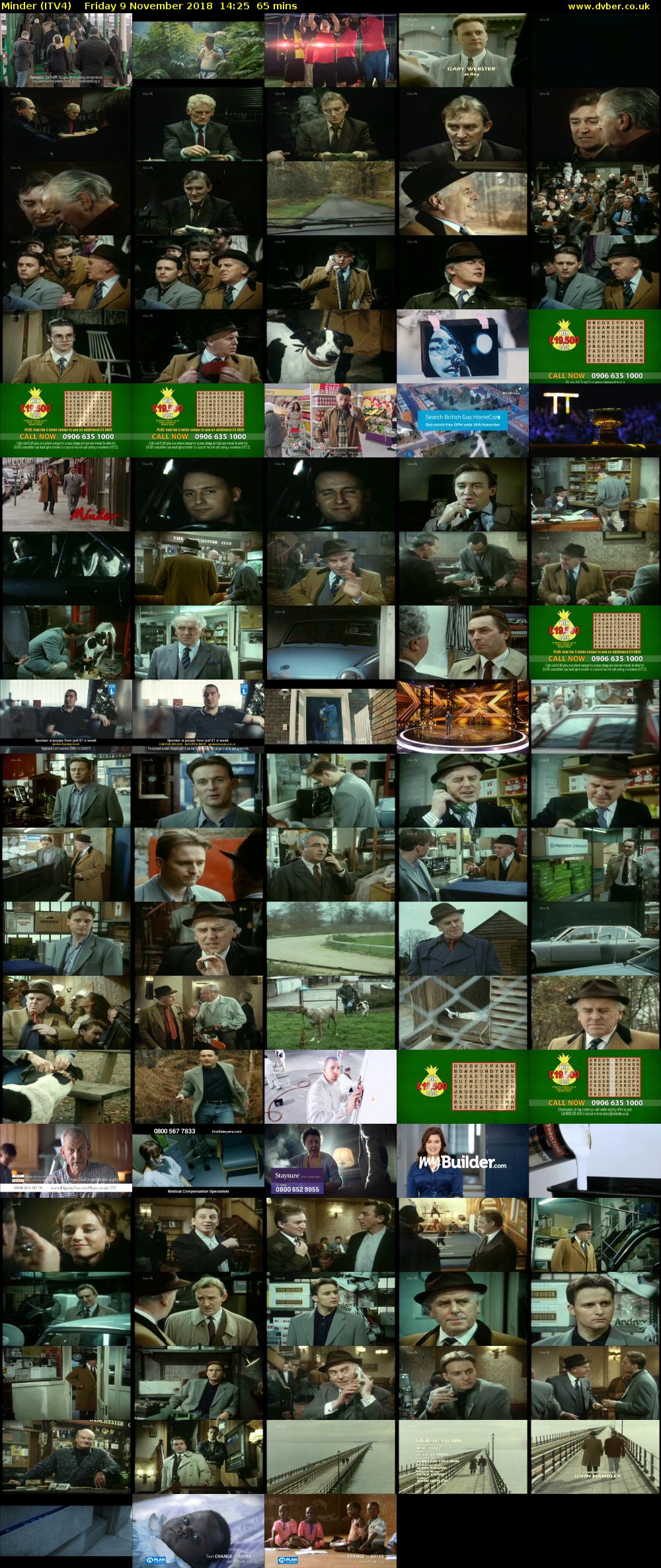 Minder (ITV4) Friday 9 November 2018 14:25 - 15:30