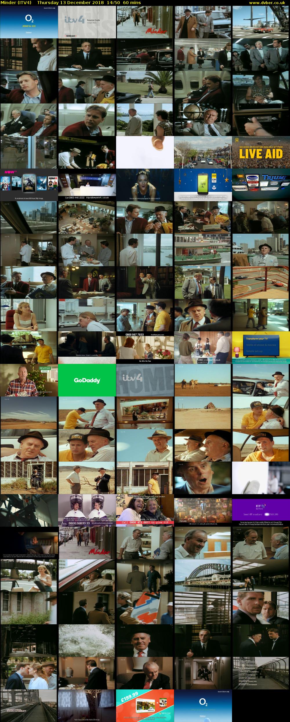 Minder (ITV4) Thursday 13 December 2018 14:50 - 15:50