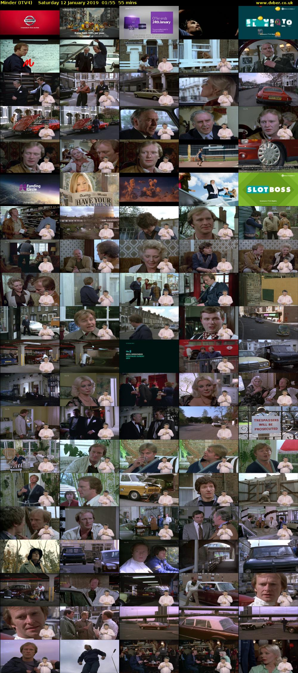 Minder (ITV4) Saturday 12 January 2019 01:55 - 02:50