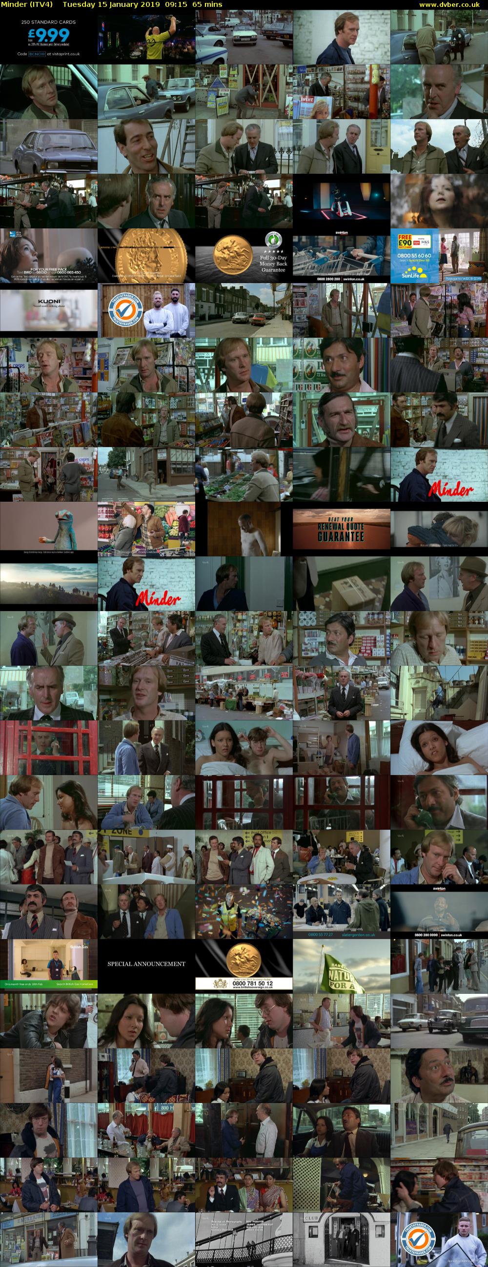 Minder (ITV4) Tuesday 15 January 2019 09:15 - 10:20