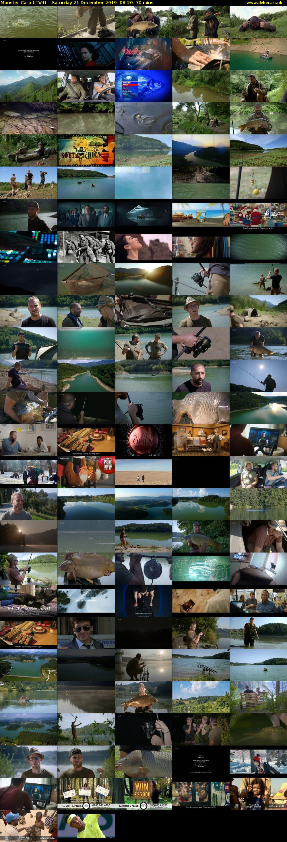 Monster Carp (ITV4) Saturday 21 December 2019 08:20 - 09:30