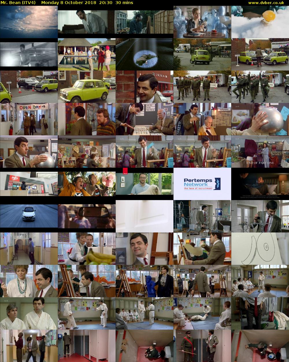 Mr. Bean (ITV4) Monday 8 October 2018 20:30 - 21:00