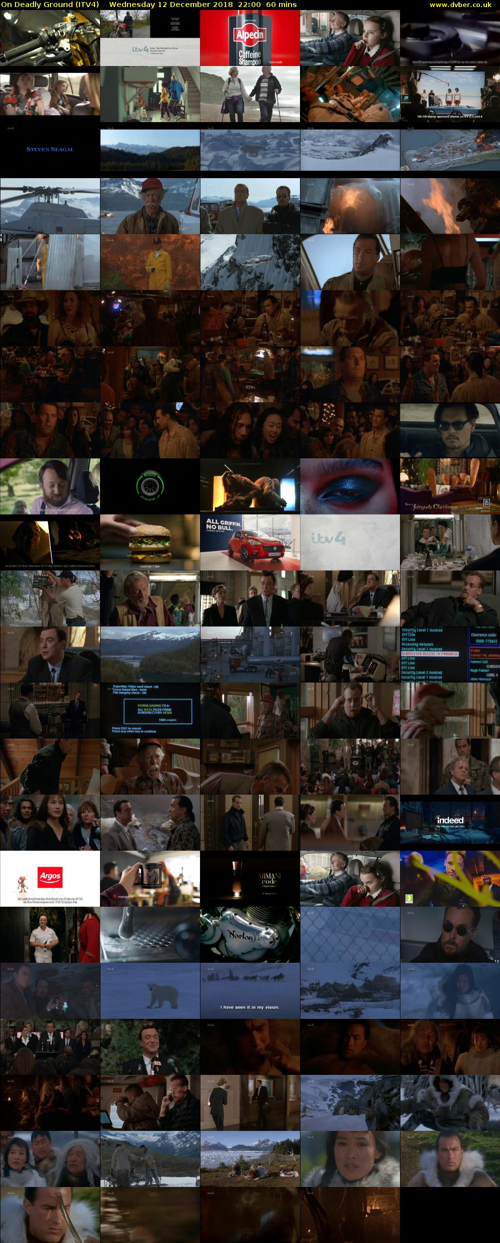 On Deadly Ground (ITV4) Wednesday 12 December 2018 22:00 - 23:00