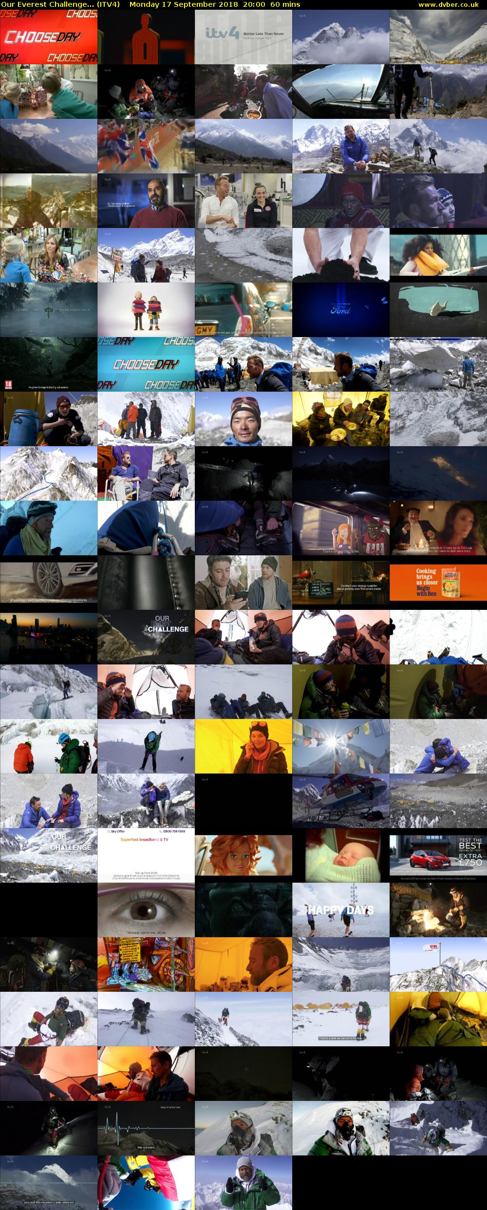 Our Everest Challenge... (ITV4) Monday 17 September 2018 20:00 - 21:00