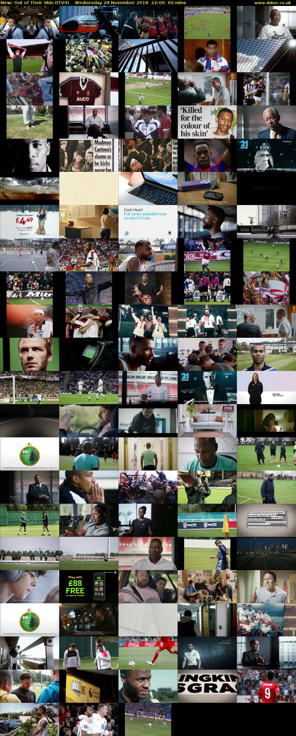 Out of Their Skin (ITV4) Wednesday 28 November 2018 22:00 - 23:00