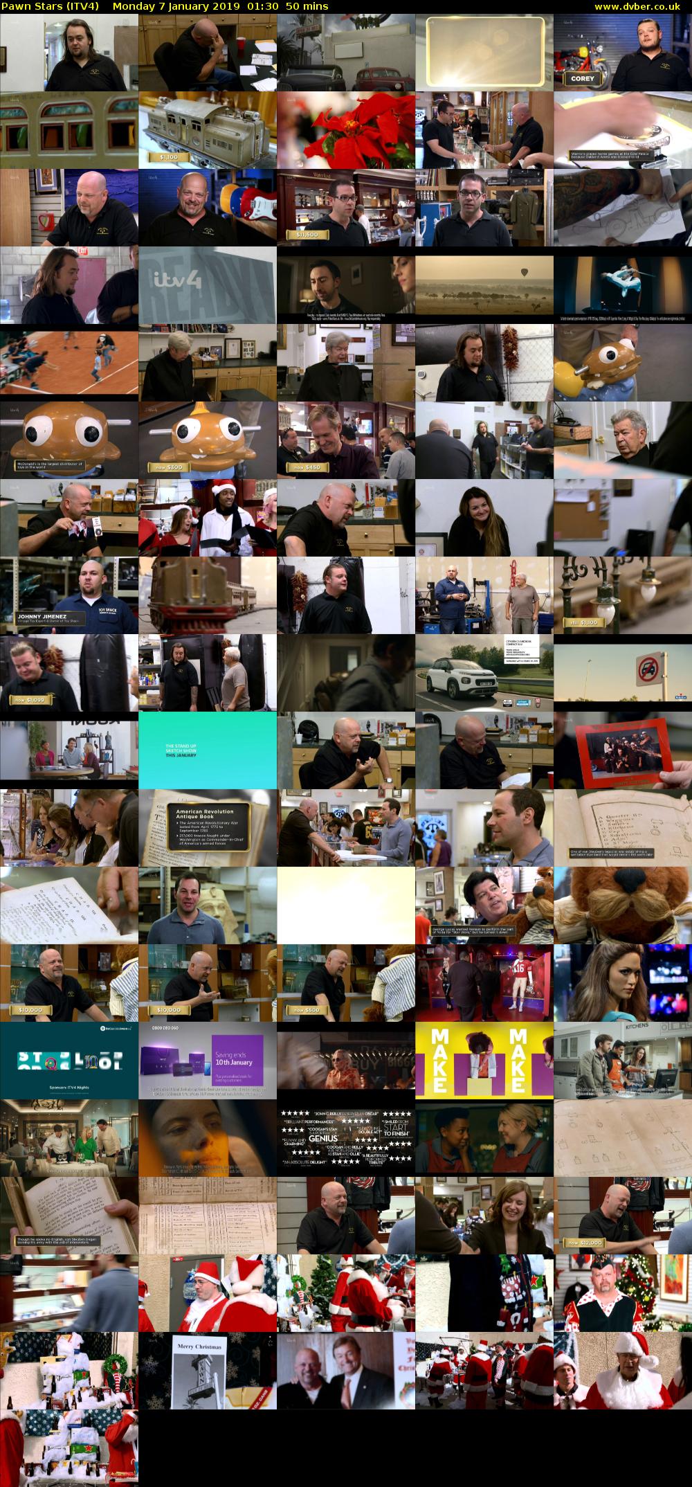 Pawn Stars (ITV4) Monday 7 January 2019 01:30 - 02:20