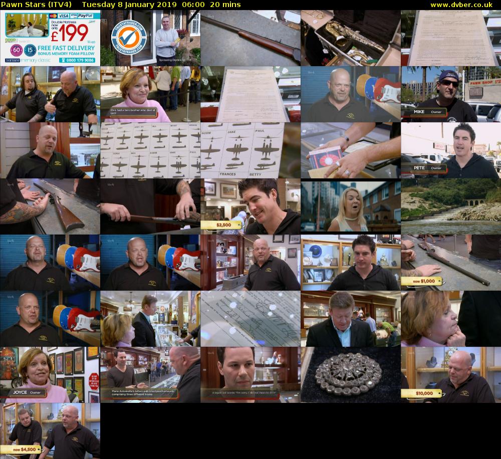 Pawn Stars (ITV4) Tuesday 8 January 2019 06:00 - 06:20