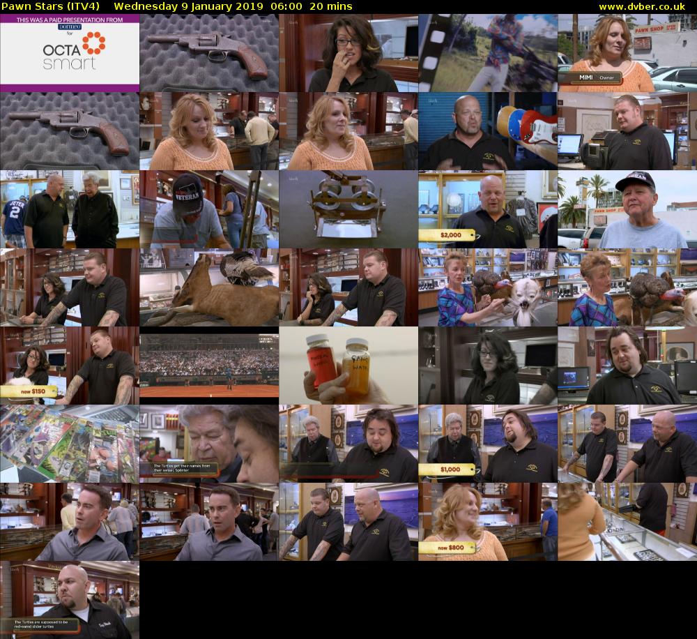 Pawn Stars (ITV4) Wednesday 9 January 2019 06:00 - 06:20