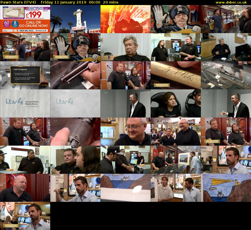 Pawn Stars (ITV4) Friday 11 January 2019 06:00 - 06:20