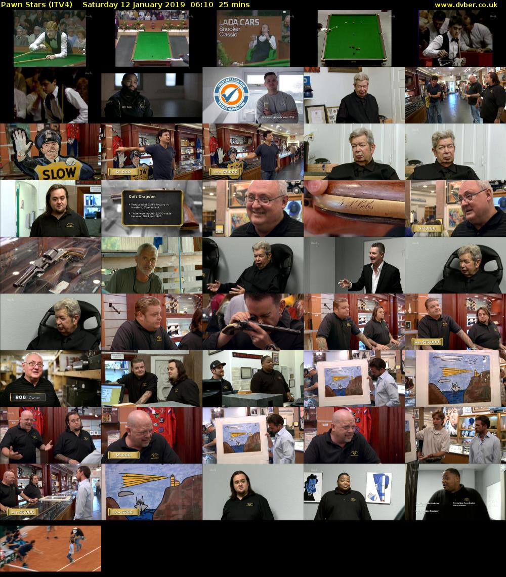 Pawn Stars (ITV4) Saturday 12 January 2019 06:10 - 06:35
