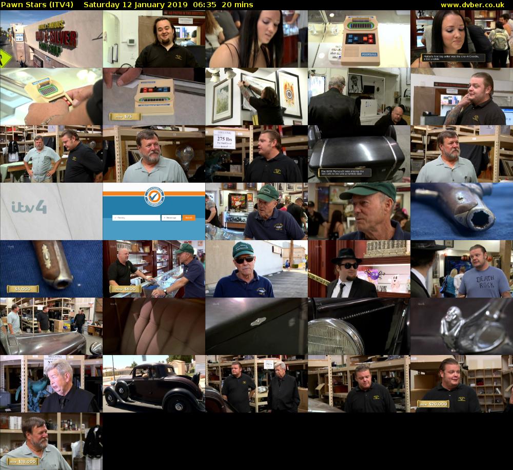 Pawn Stars (ITV4) Saturday 12 January 2019 06:35 - 06:55