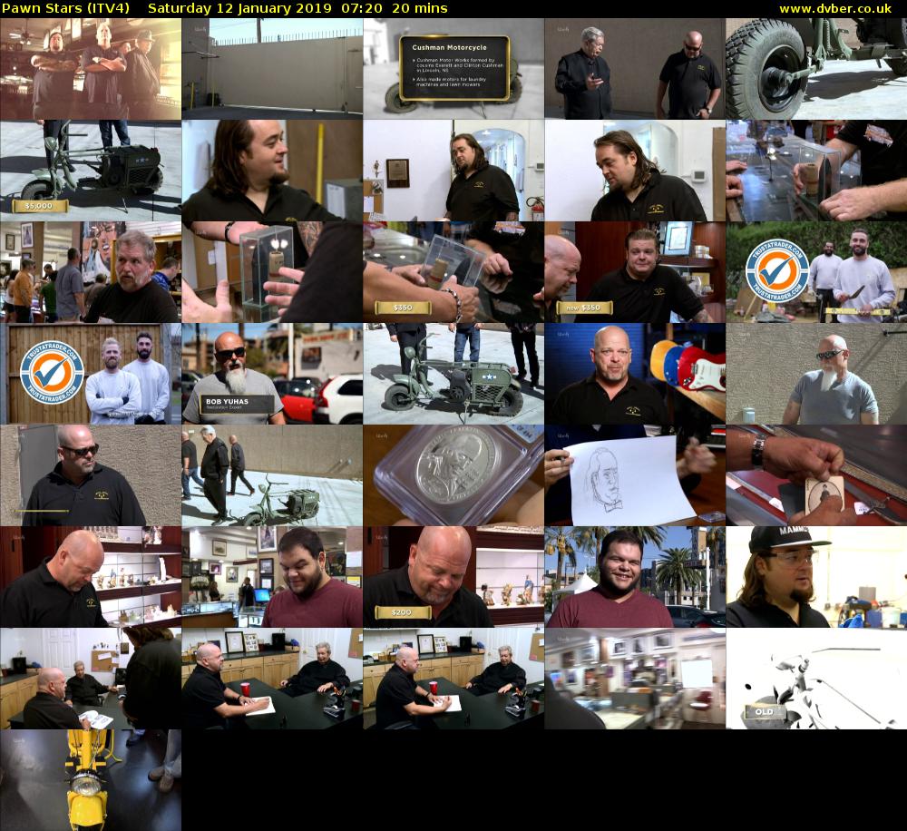 Pawn Stars (ITV4) Saturday 12 January 2019 07:20 - 07:40