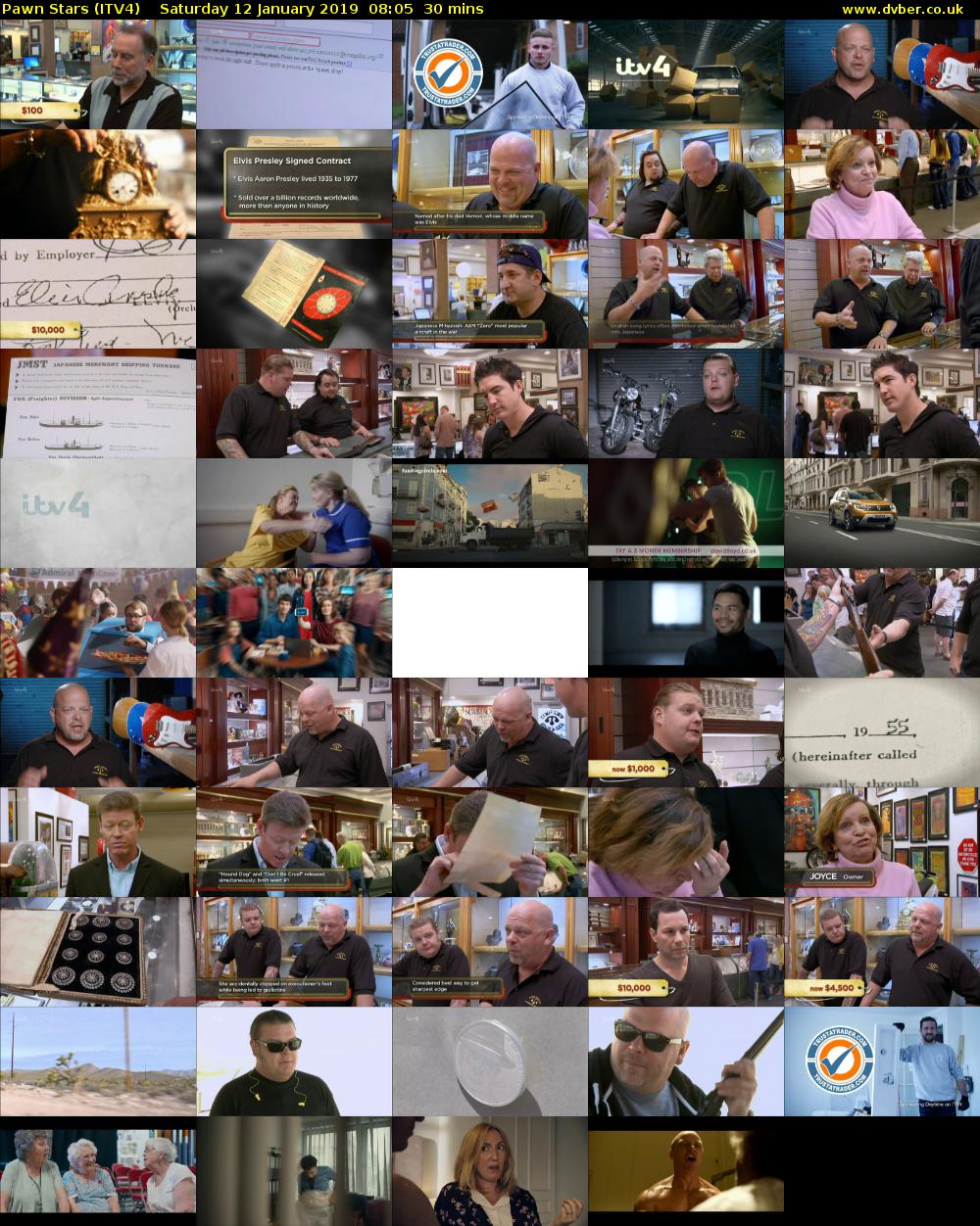 Pawn Stars (ITV4) Saturday 12 January 2019 08:05 - 08:35