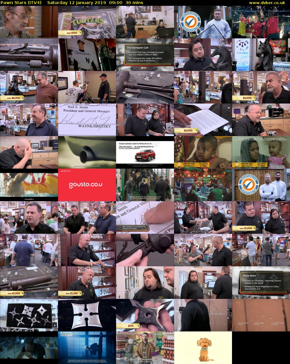 Pawn Stars (ITV4) Saturday 12 January 2019 09:00 - 09:30
