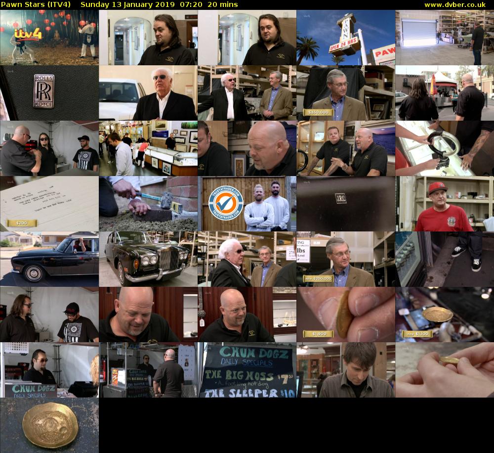 Pawn Stars (ITV4) Sunday 13 January 2019 07:20 - 07:40