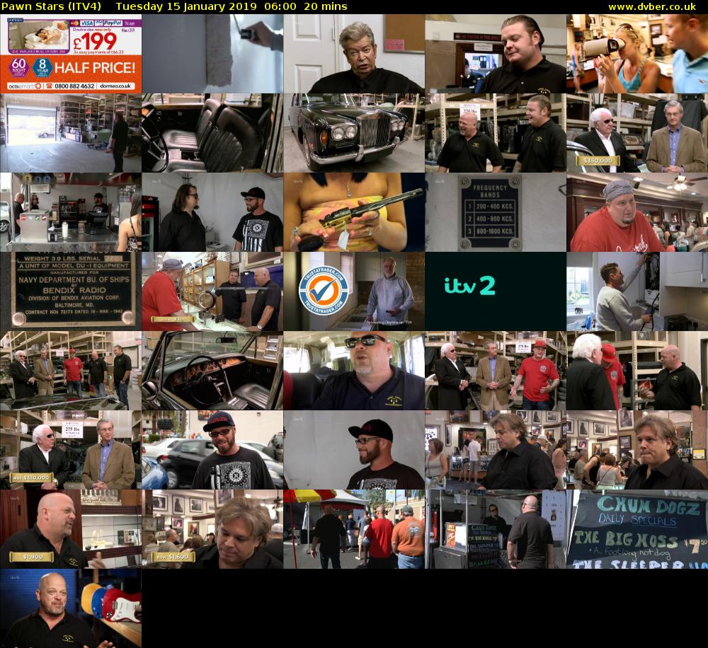 Pawn Stars (ITV4) Tuesday 15 January 2019 06:00 - 06:20