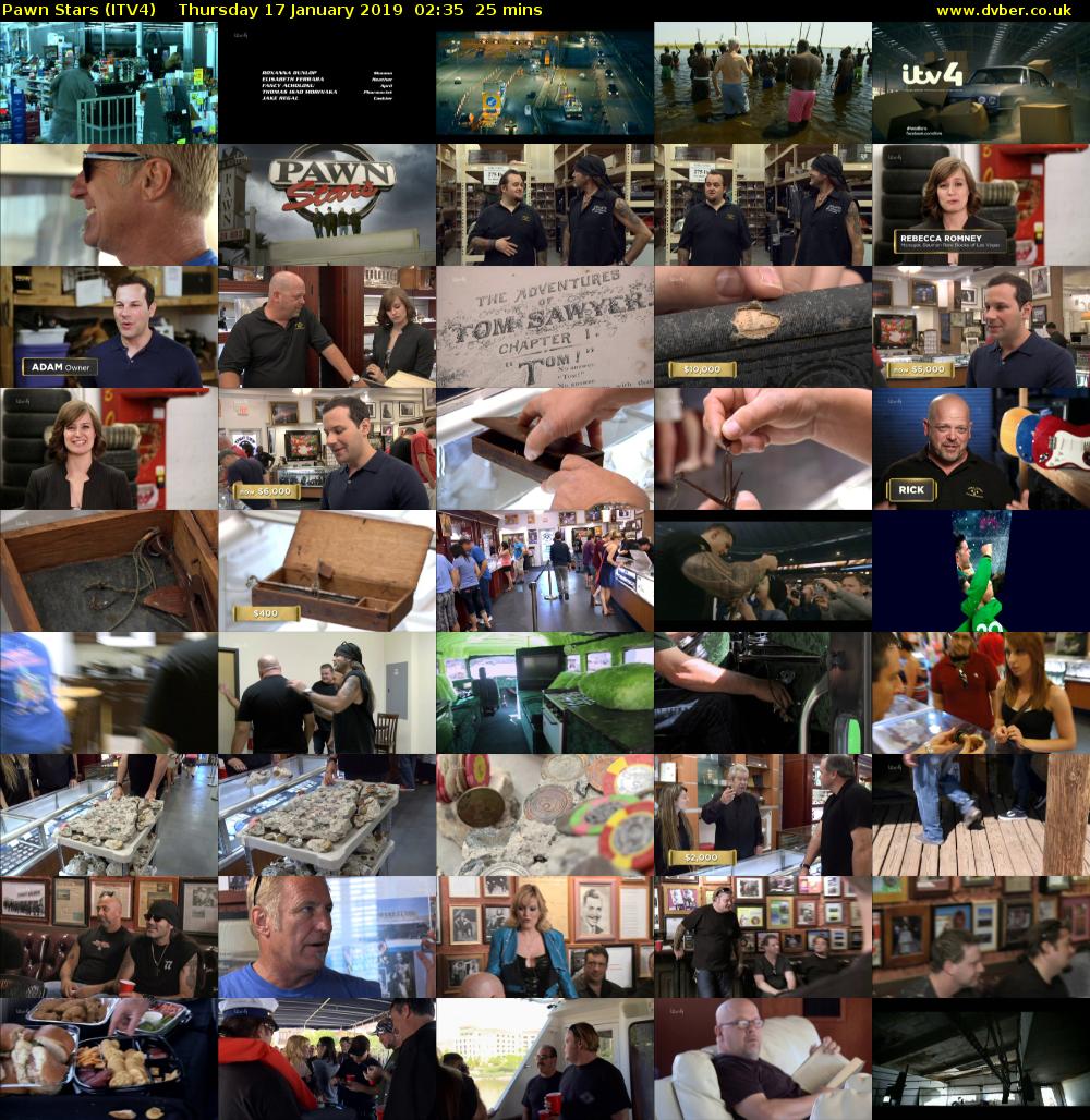 Pawn Stars (ITV4) Thursday 17 January 2019 02:35 - 03:00