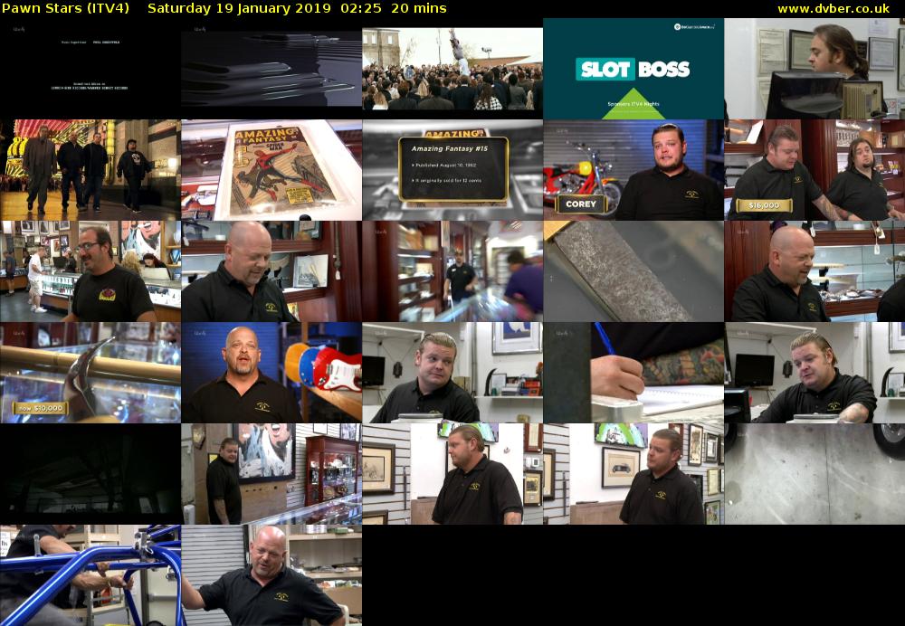 Pawn Stars (ITV4) Saturday 19 January 2019 02:25 - 02:45