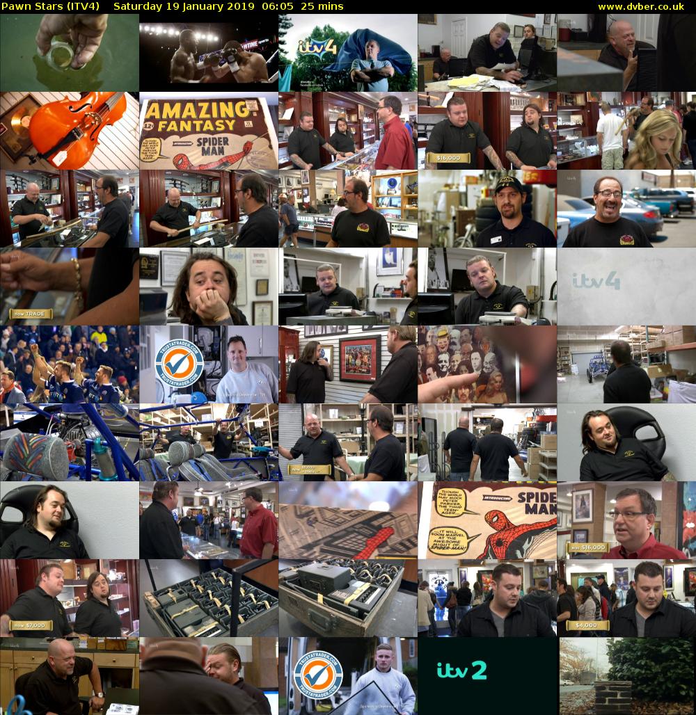 Pawn Stars (ITV4) Saturday 19 January 2019 06:05 - 06:30