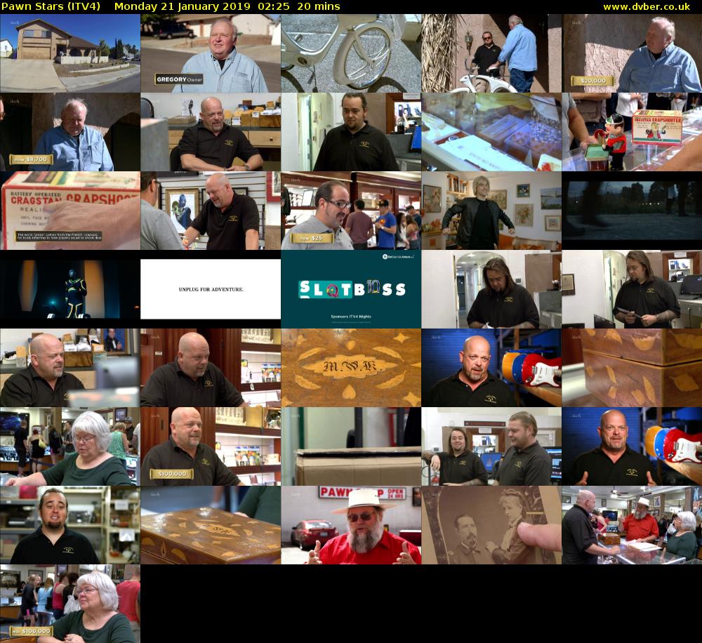 Pawn Stars (ITV4) Monday 21 January 2019 02:25 - 02:45
