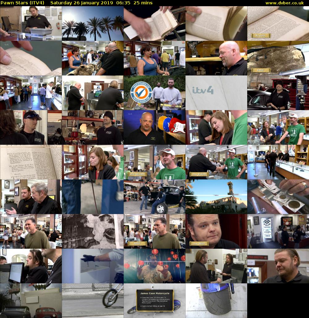 Pawn Stars (ITV4) Saturday 26 January 2019 06:35 - 07:00