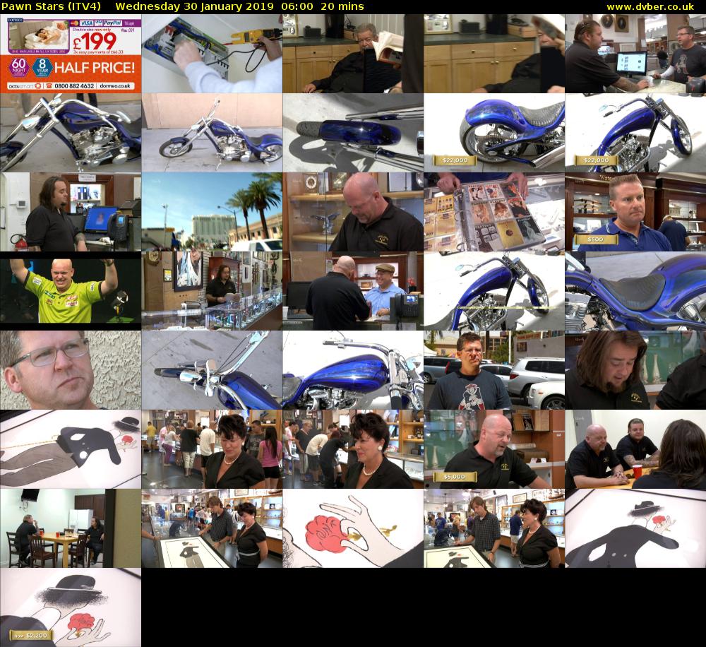 Pawn Stars (ITV4) Wednesday 30 January 2019 06:00 - 06:20