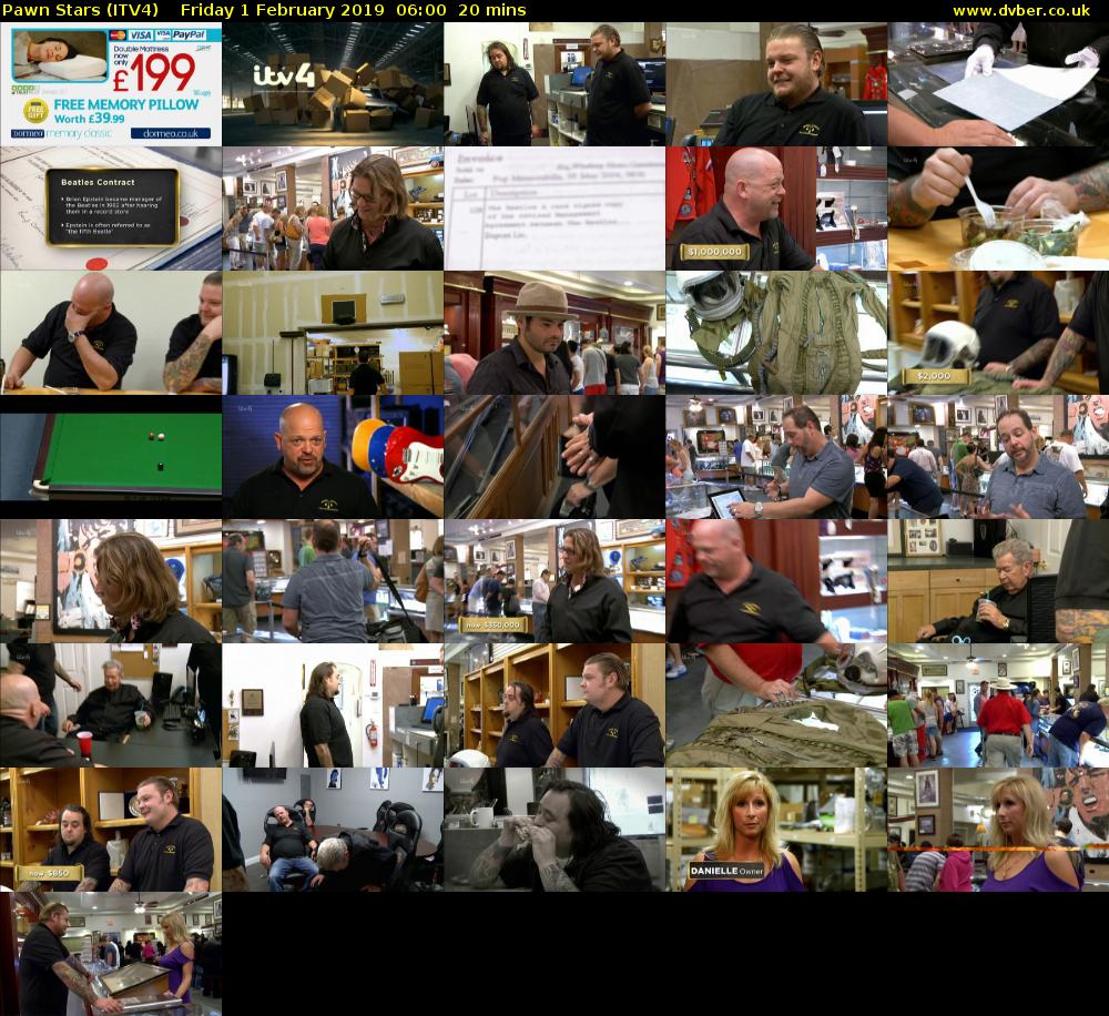 Pawn Stars (ITV4) Friday 1 February 2019 06:00 - 06:20