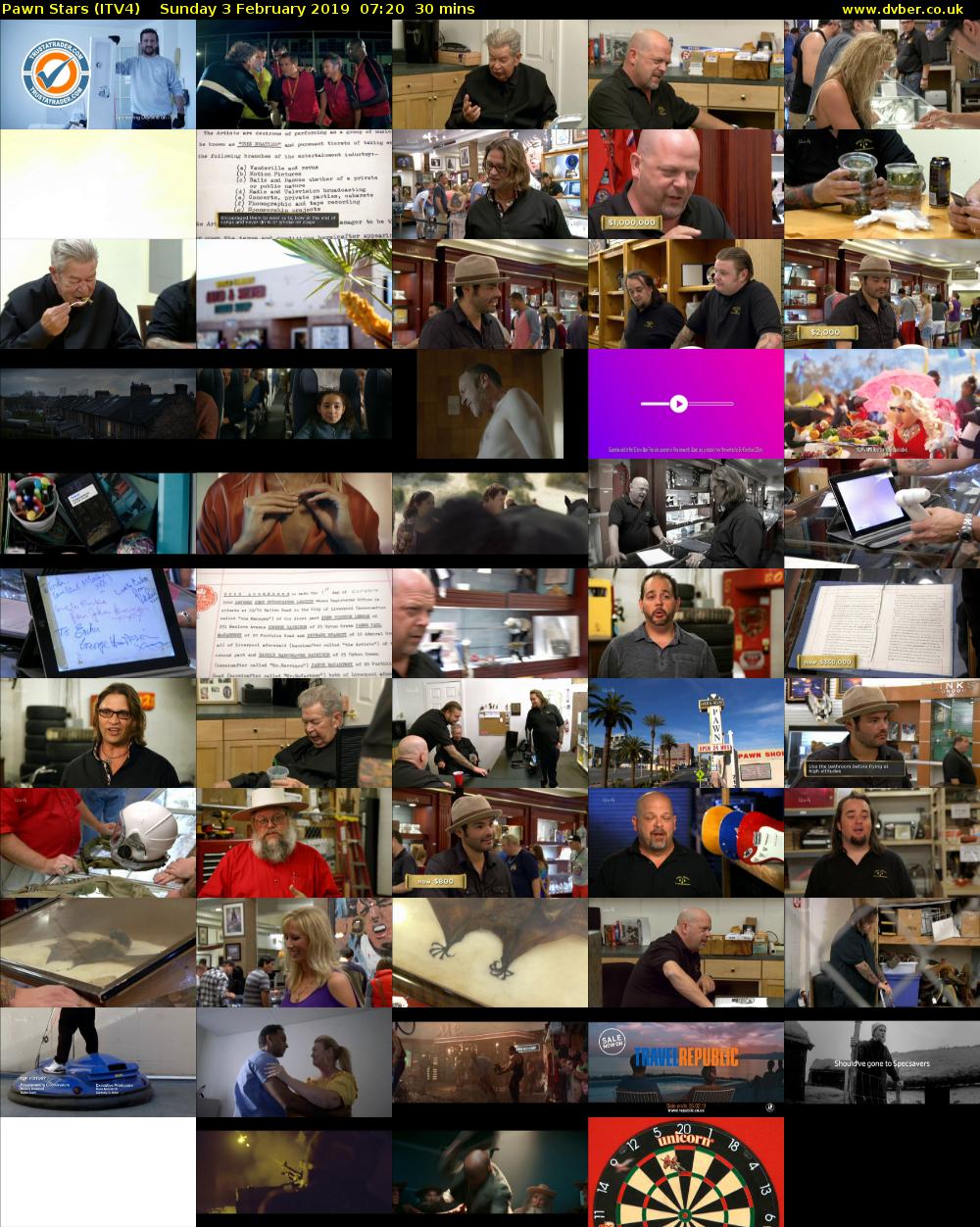 Pawn Stars (ITV4) Sunday 3 February 2019 07:20 - 07:50