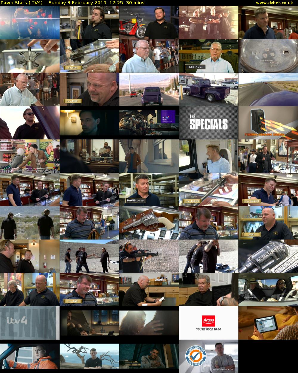 Pawn Stars (ITV4) Sunday 3 February 2019 17:25 - 17:55