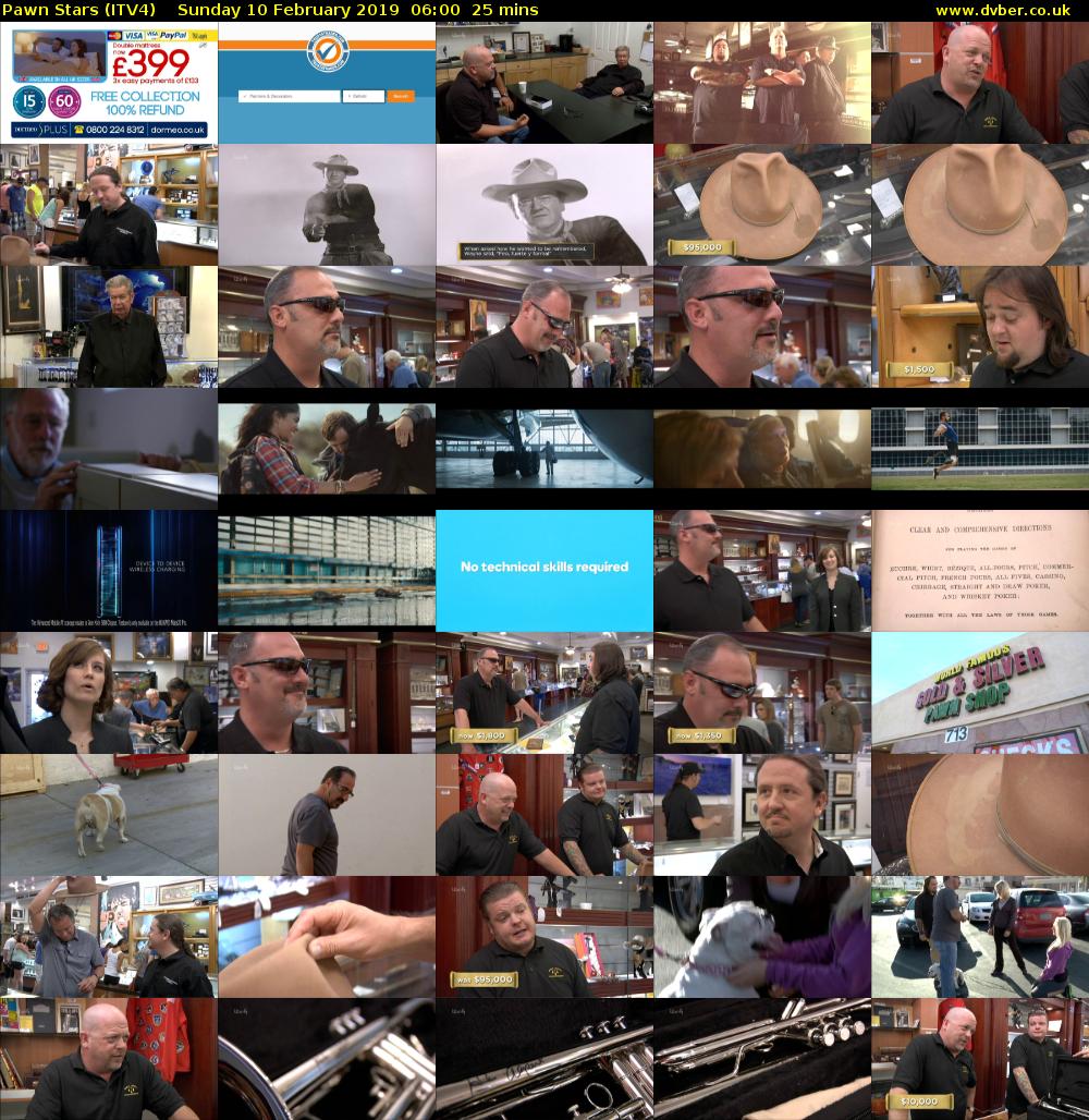 Pawn Stars (ITV4) Sunday 10 February 2019 06:00 - 06:25