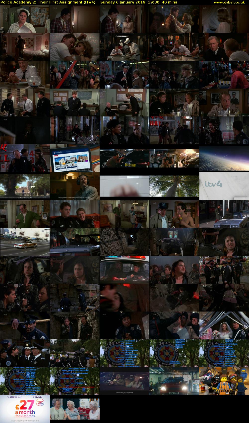 Police Academy 2: Their First Assignment (ITV4) Sunday 6 January 2019 19:30 - 20:10