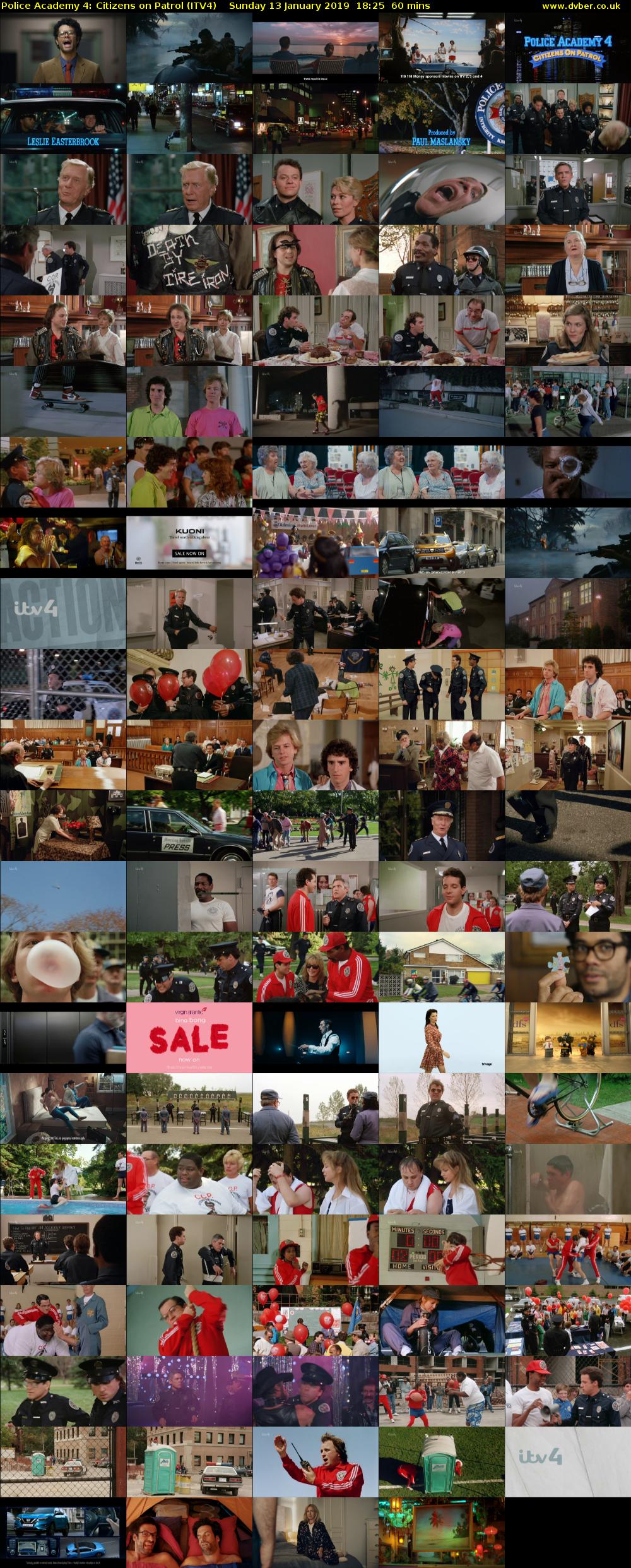 Police Academy 4: Citizens on Patrol (ITV4) Sunday 13 January 2019 18:25 - 19:25