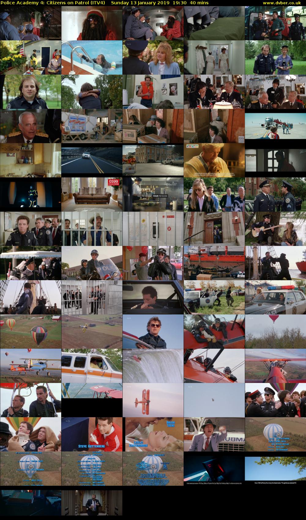 Police Academy 4: Citizens on Patrol (ITV4) Sunday 13 January 2019 19:30 - 20:10