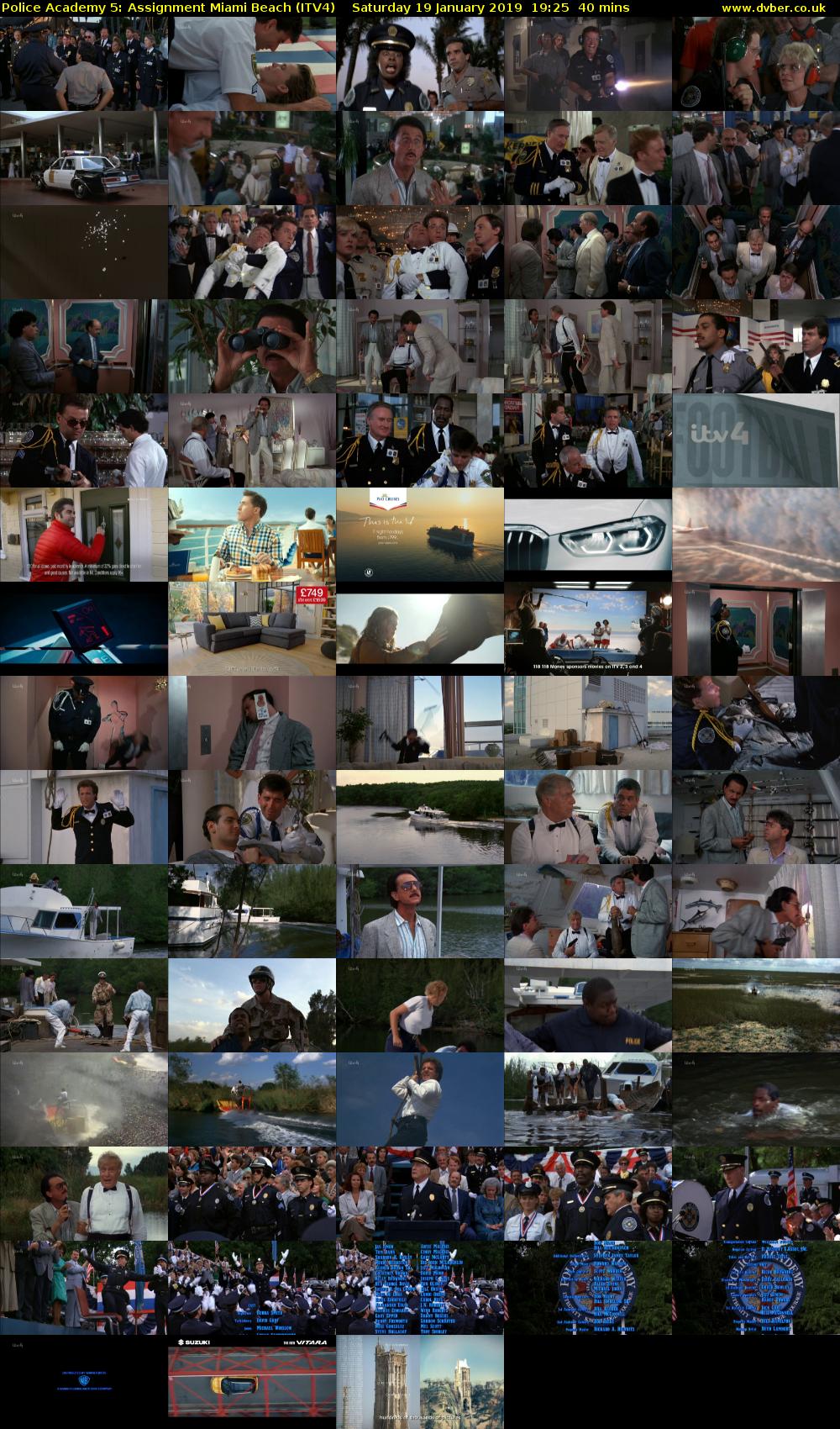 Police Academy 5: Assignment Miami Beach (ITV4) Saturday 19 January 2019 19:25 - 20:05