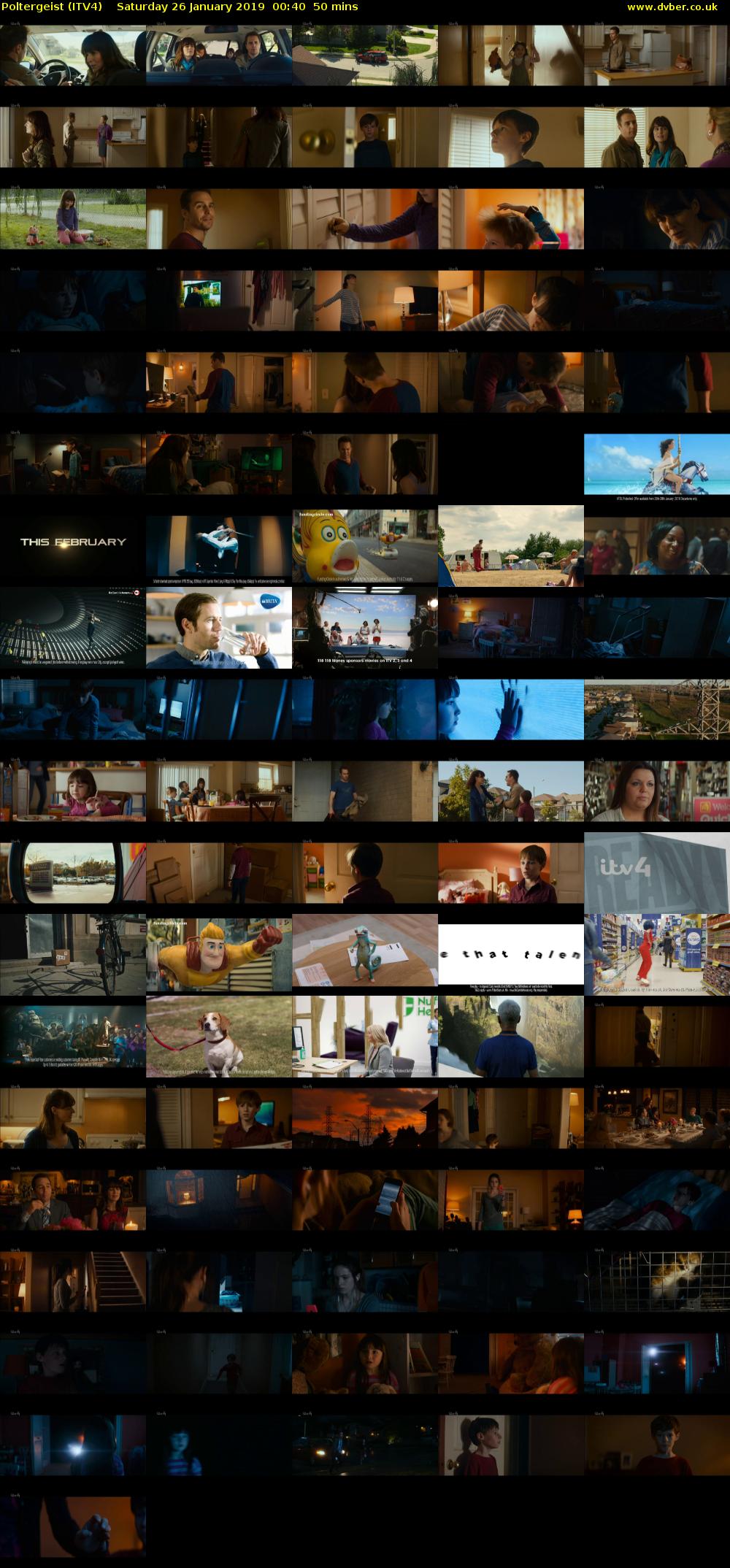 Poltergeist (ITV4) Saturday 26 January 2019 00:40 - 01:30