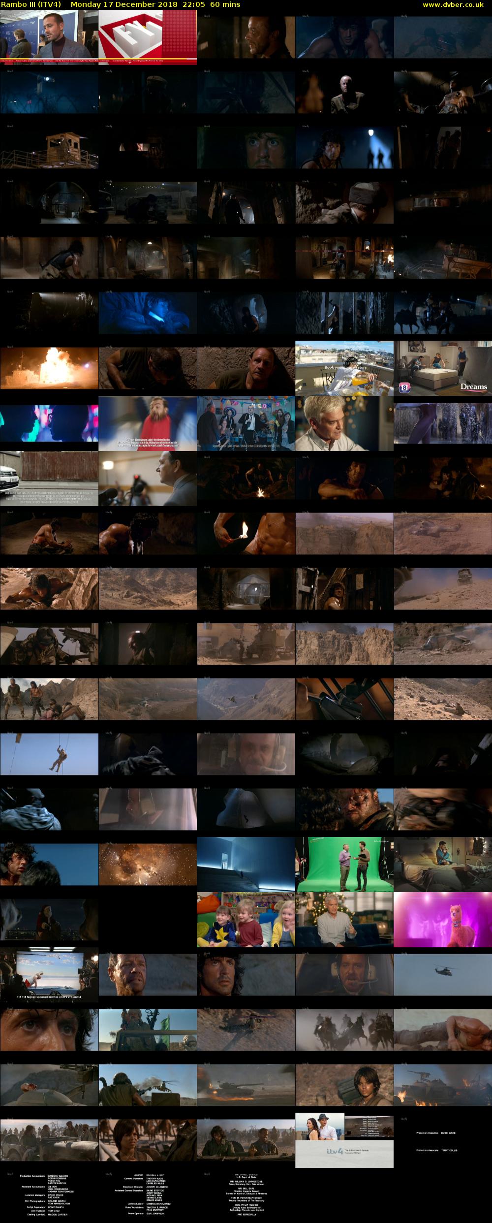 Rambo III (ITV4) Monday 17 December 2018 22:05 - 23:05