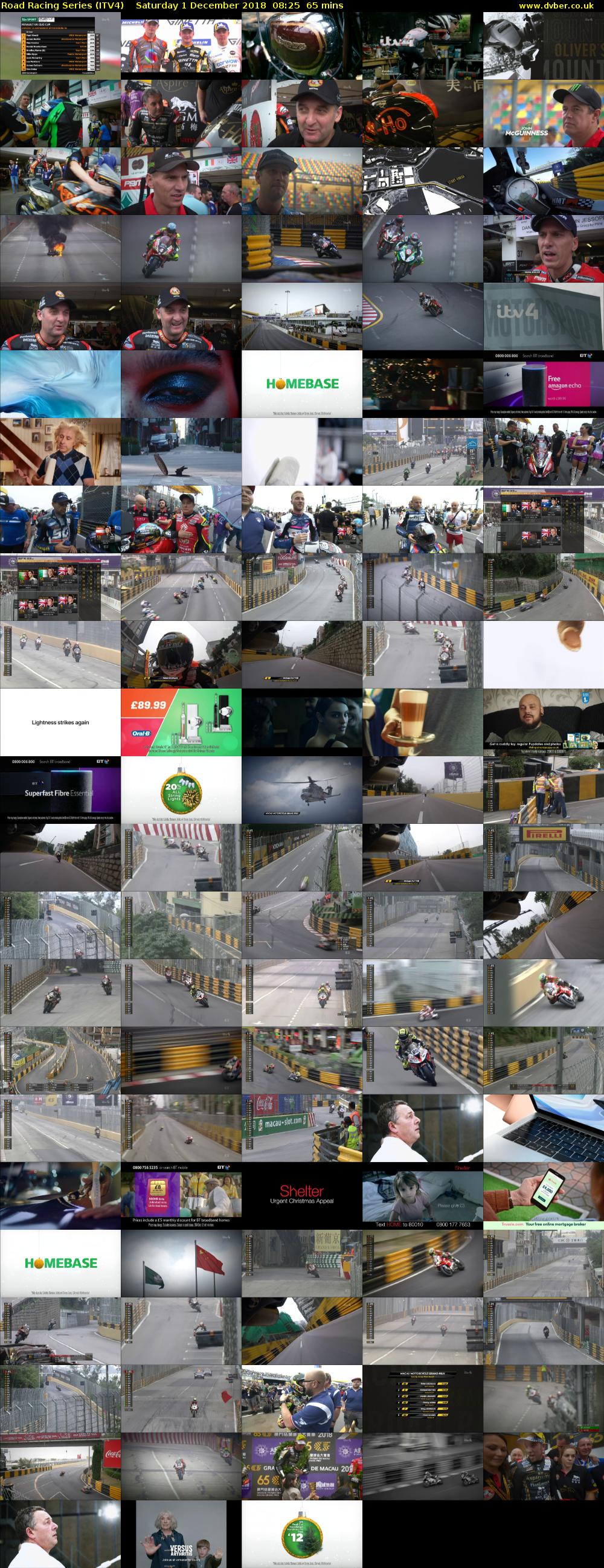 Road Racing Series (ITV4) Saturday 1 December 2018 08:25 - 09:30