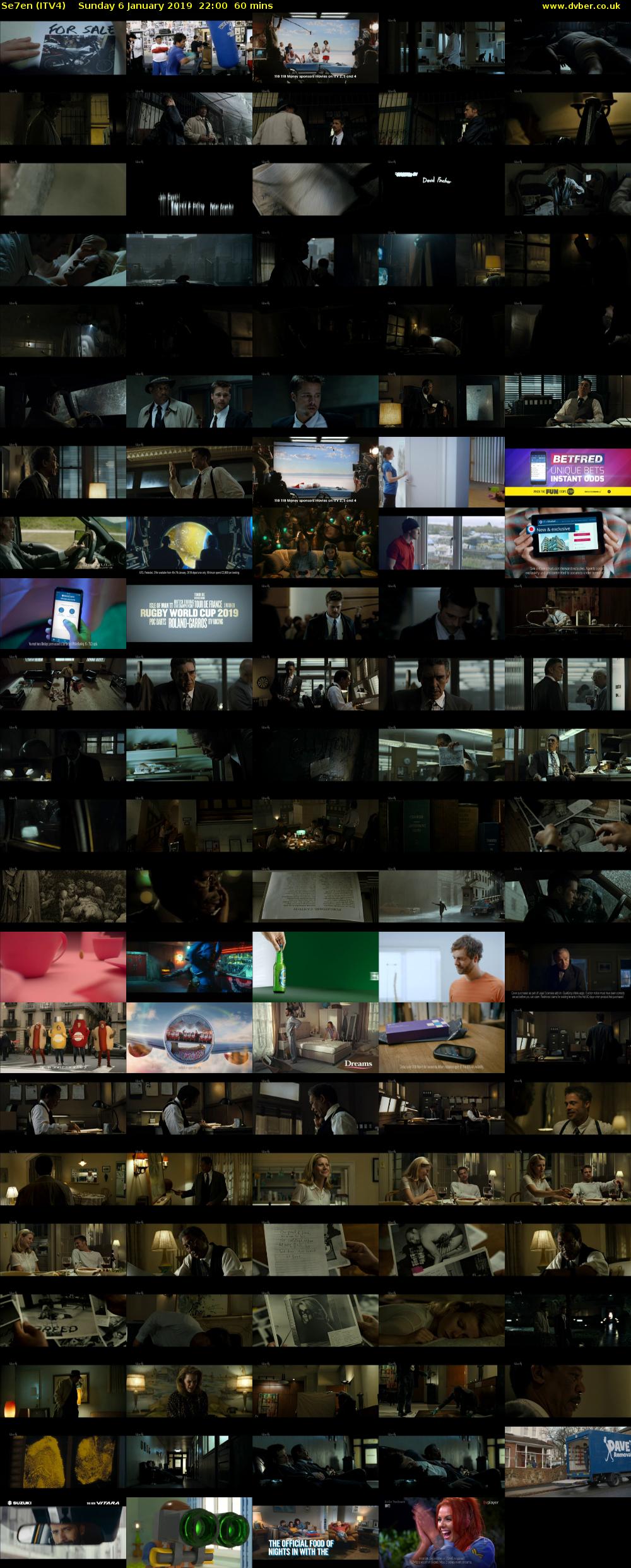 Se7en (ITV4) Sunday 6 January 2019 22:00 - 23:00