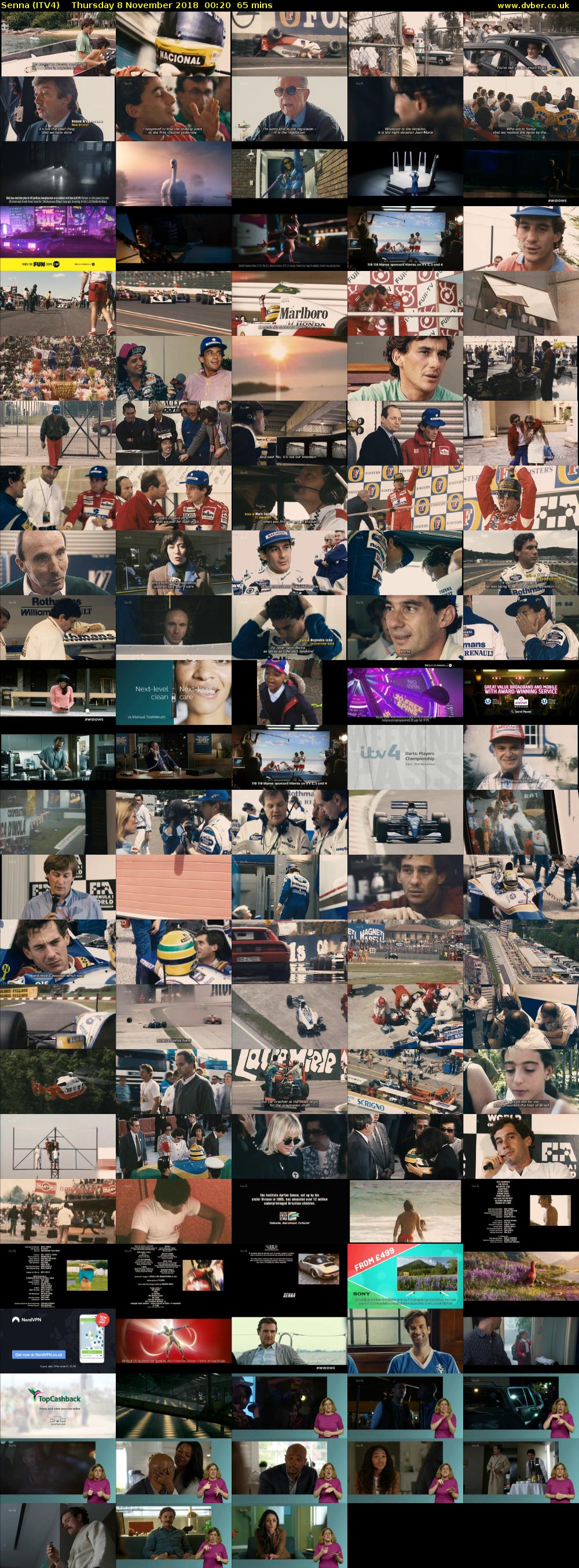 Senna (ITV4) Thursday 8 November 2018 00:20 - 01:25