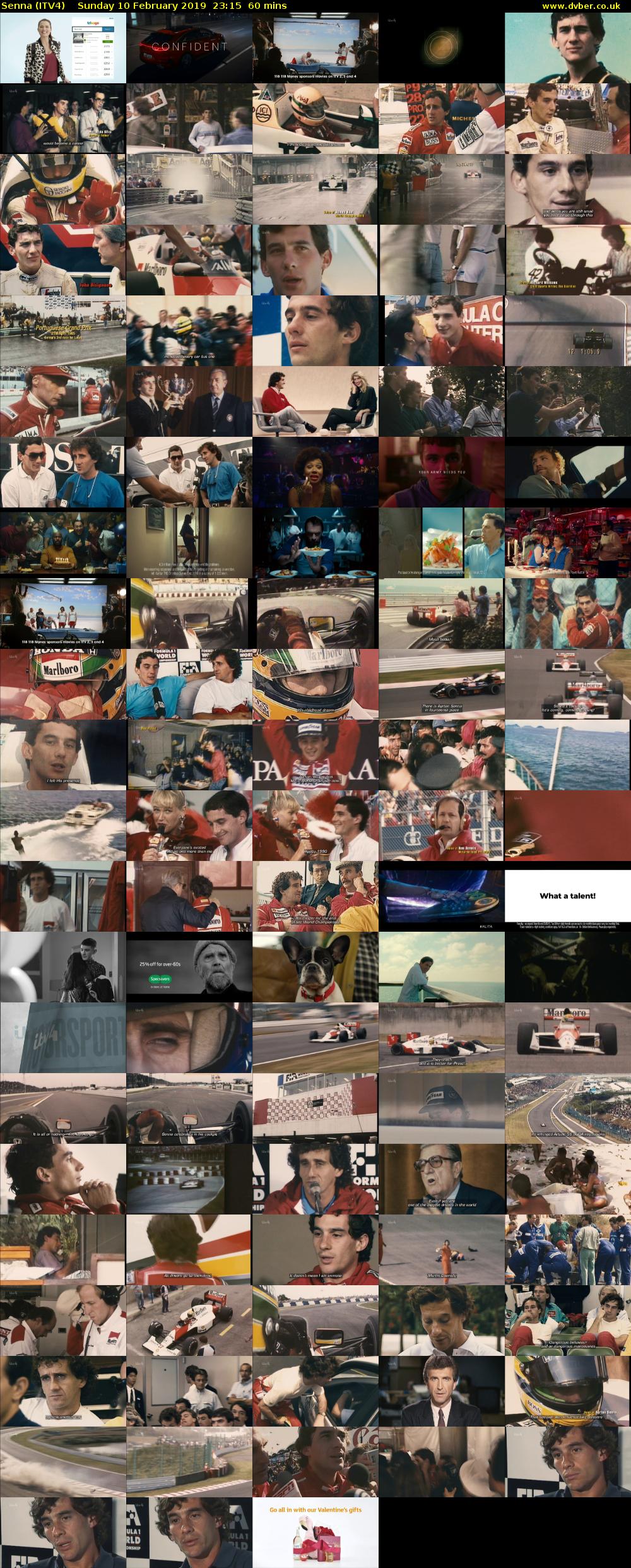 Senna (ITV4) Sunday 10 February 2019 23:15 - 00:15