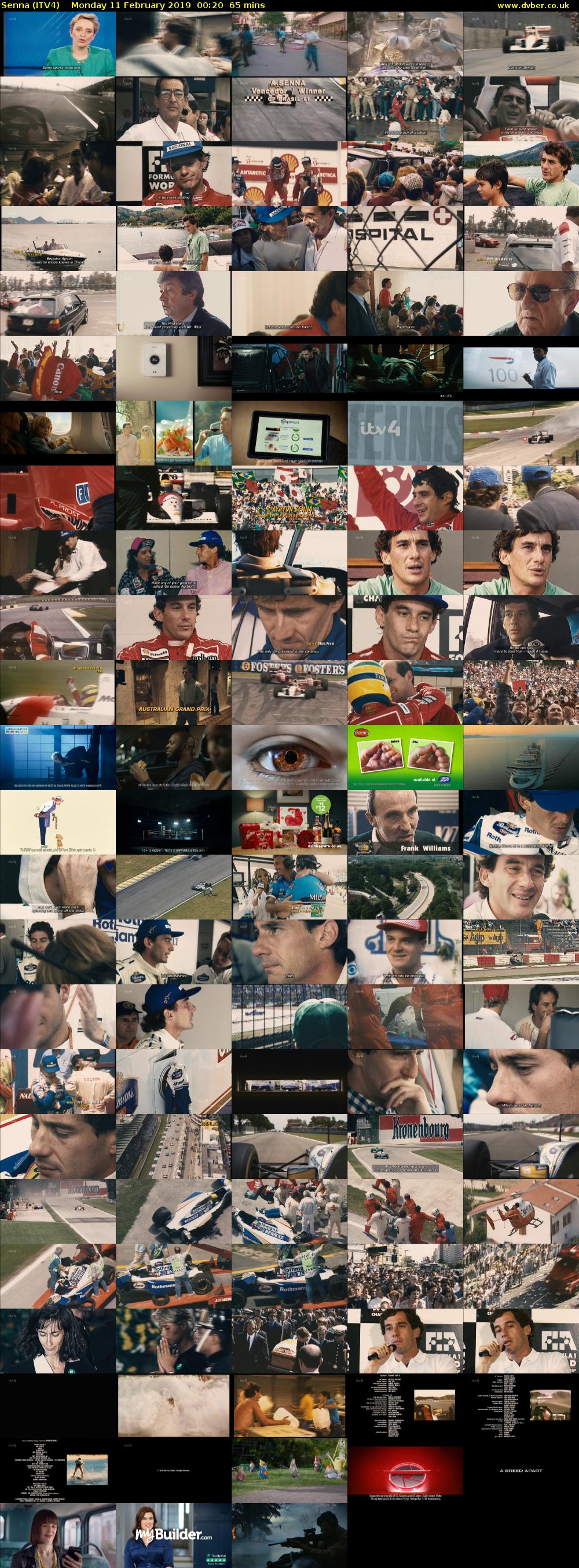 Senna (ITV4) Monday 11 February 2019 00:20 - 01:25